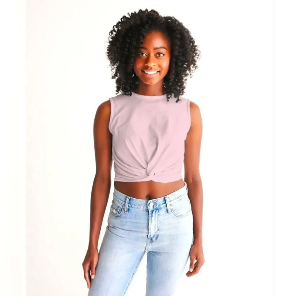 Gaze sleeveless crop top
